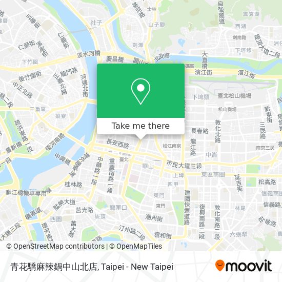 青花驕麻辣鍋中山北店 map