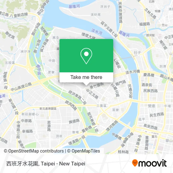 西班牙水花園 map