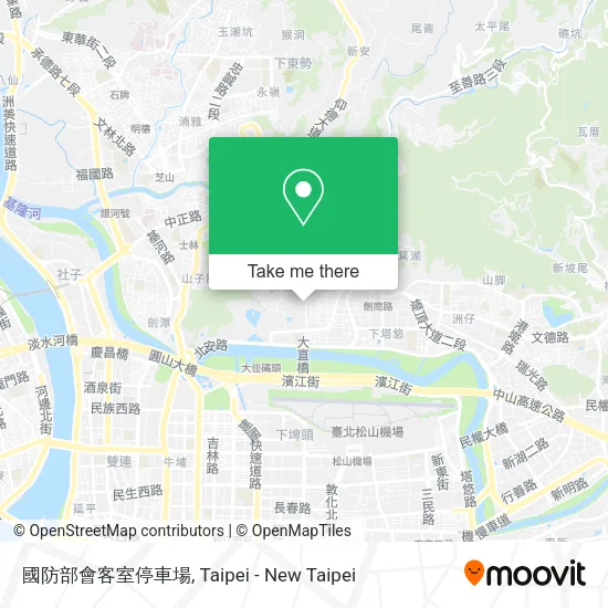 國防部會客室停車場地圖