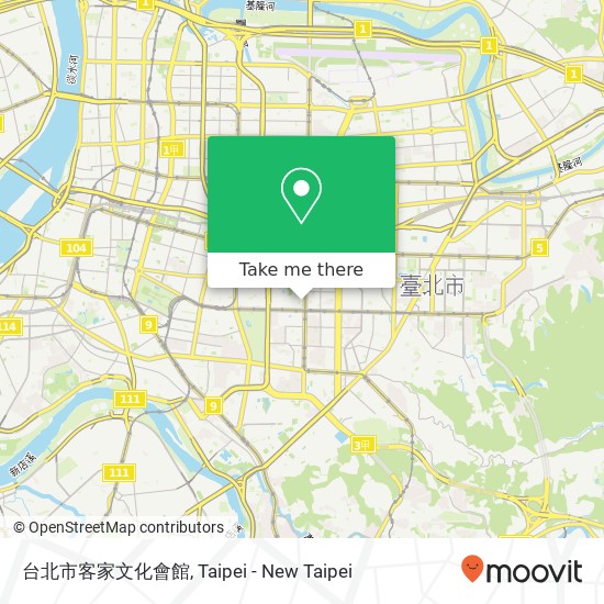 台北市客家文化會館 map