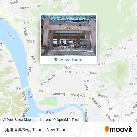 捷運復興崗站 map