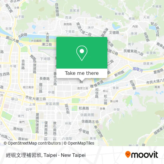 經硯文理補習班地圖