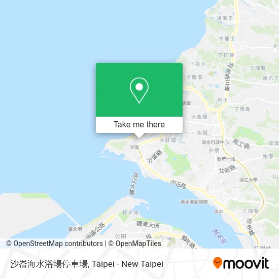 沙崙海水浴場停車場地圖