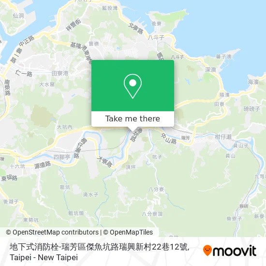 地下式消防栓-瑞芳區傑魚坑路瑞興新村22巷12號 map