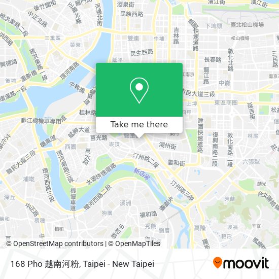168 Pho 越南河粉地圖