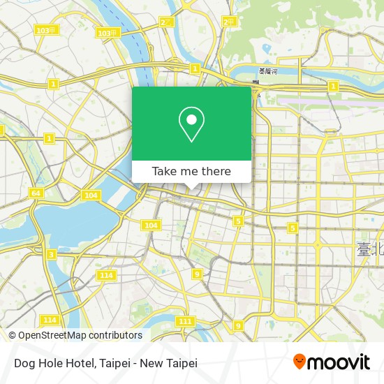 Dog Hole Hotel map