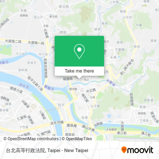 台北高等行政法院地圖