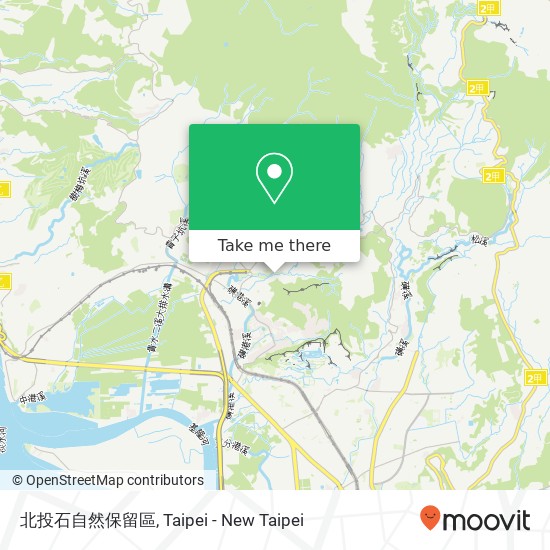 北投石自然保留區 map