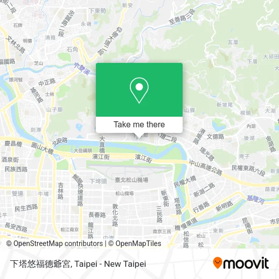 下塔悠福德爺宮 map