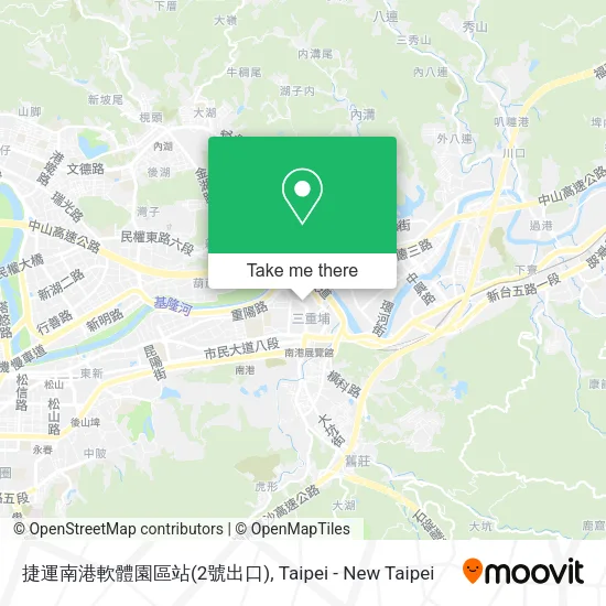捷運南港軟體園區站(2號出口) map