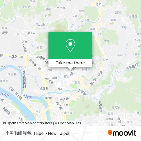 小黑咖啡簡餐 map