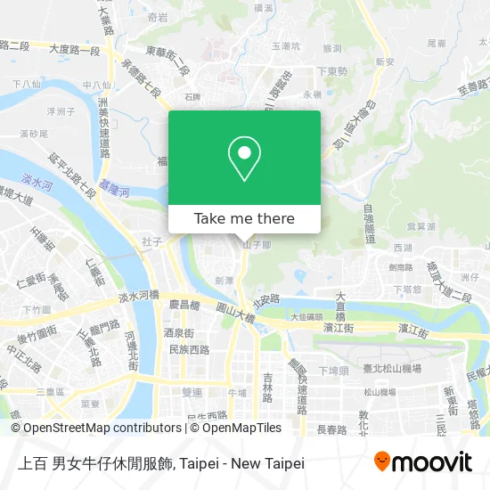 上百 男女牛仔休閒服飾 map