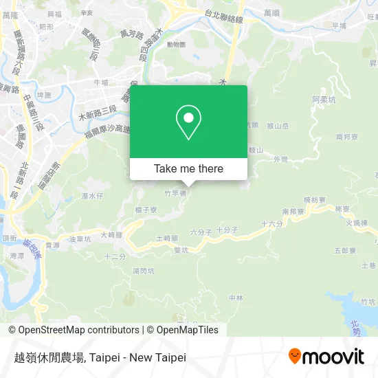 越嶺休閒農場 map