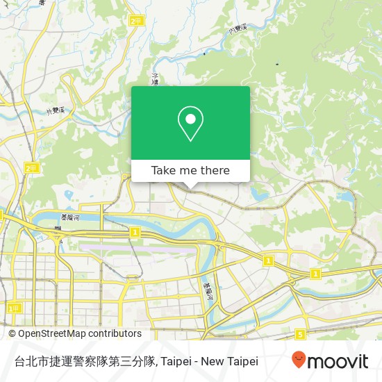 台北市捷運警察隊第三分隊地圖