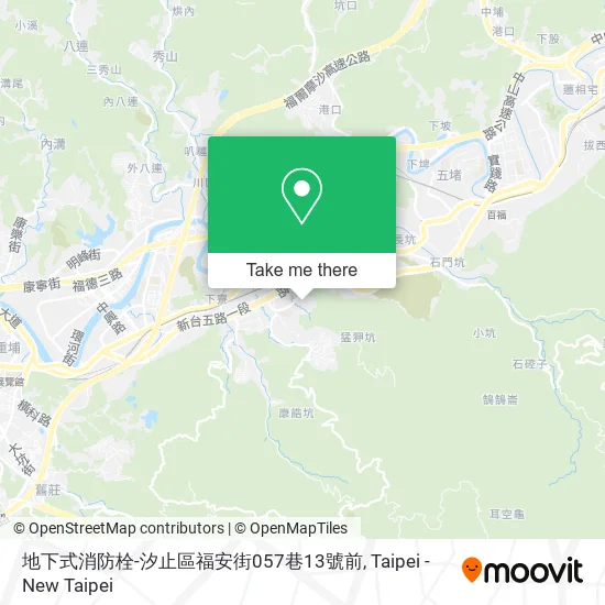 地下式消防栓-汐止區福安街057巷13號前地圖