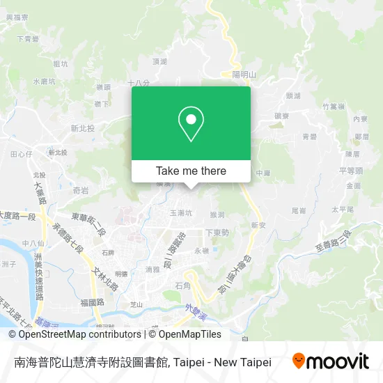南海普陀山慧濟寺附設圖書館地圖