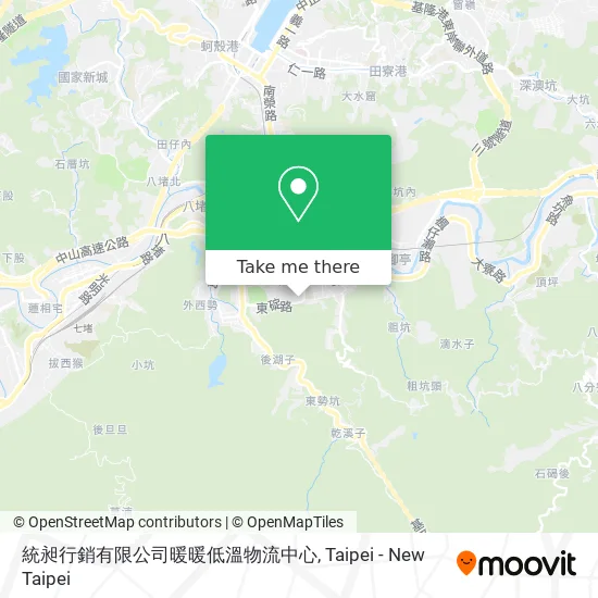 統昶行銷有限公司暖暖低溫物流中心 map