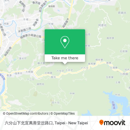 六分山下北宜萬善堂岔路口 map