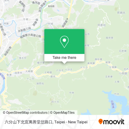 六分山下北宜萬善堂岔路口 map