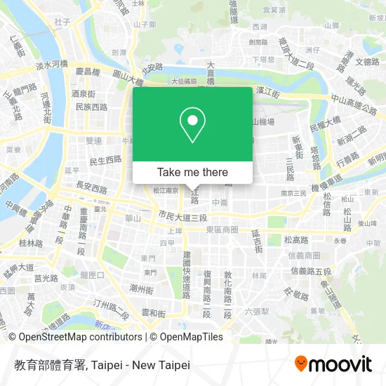 教育部體育署地圖