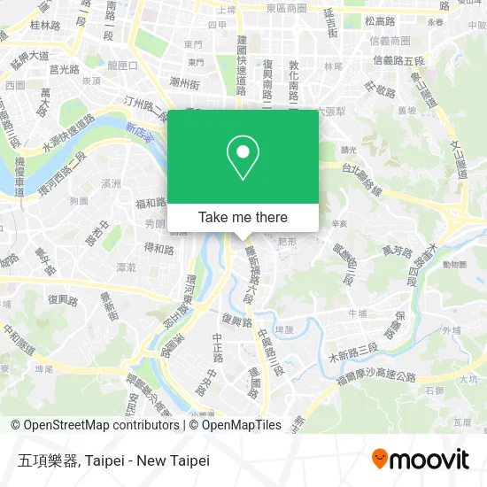 五項樂器地圖