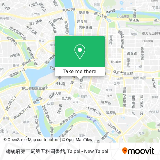 總統府第二局第五科圖書館 map