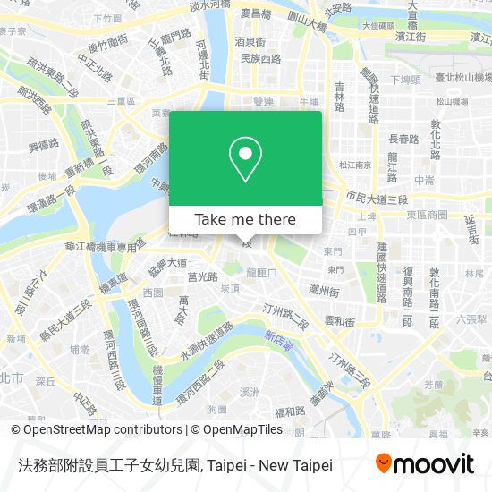 法務部附設員工子女幼兒園 map