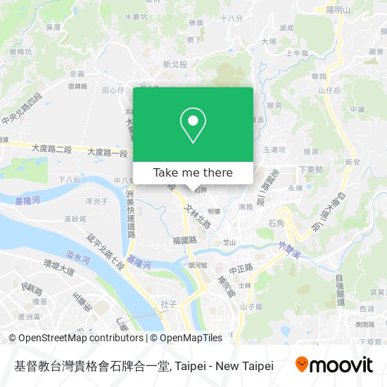 基督教台灣貴格會石牌合一堂地圖