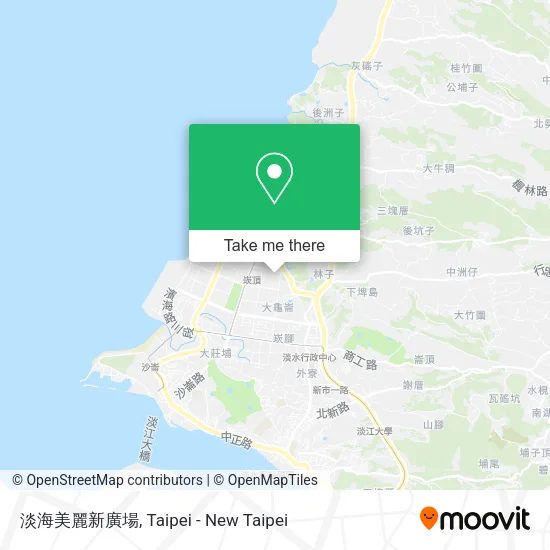 淡海美麗新廣場地圖