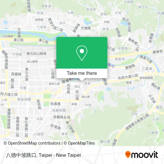 八德中坡路口 map