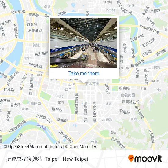 捷運忠孝復興站 map
