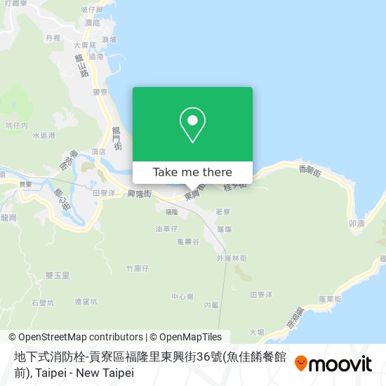 地下式消防栓-貢寮區福隆里東興街36號(魚佳餚餐館前) map