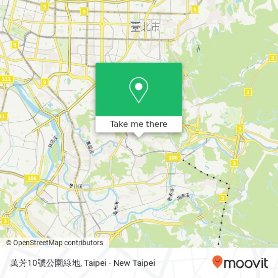 萬芳10號公園綠地地圖