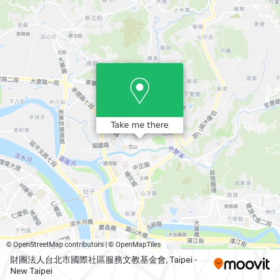 財團法人台北市國際社區服務文教基金會 map