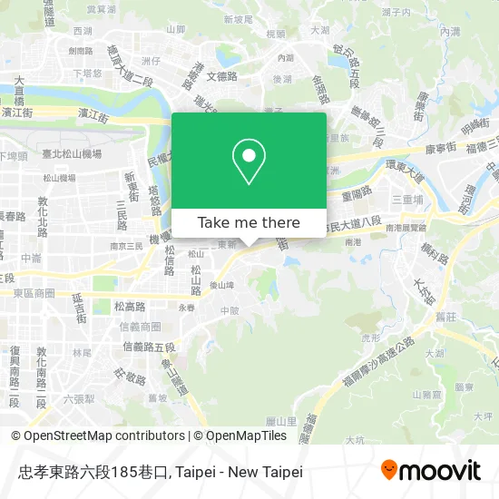 忠孝東路六段185巷口 map
