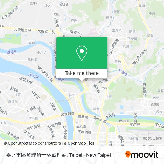臺北市區監理所士林監理站地圖