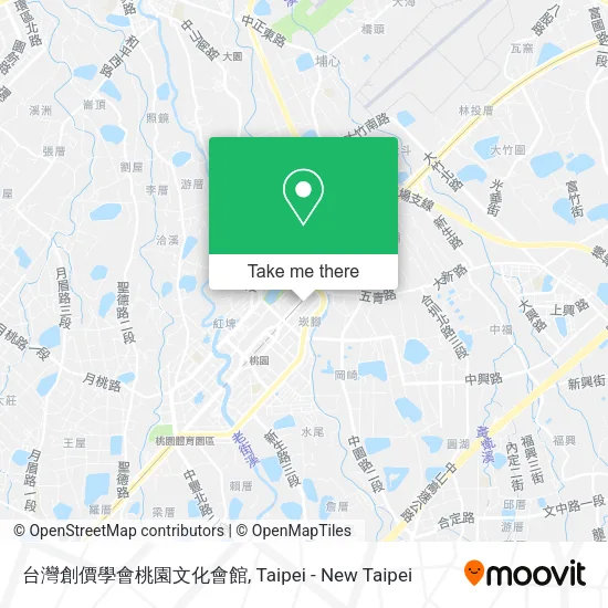 台灣創價學會桃園文化會館地圖