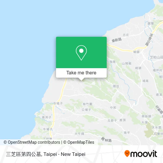 三芝區第四公墓地圖