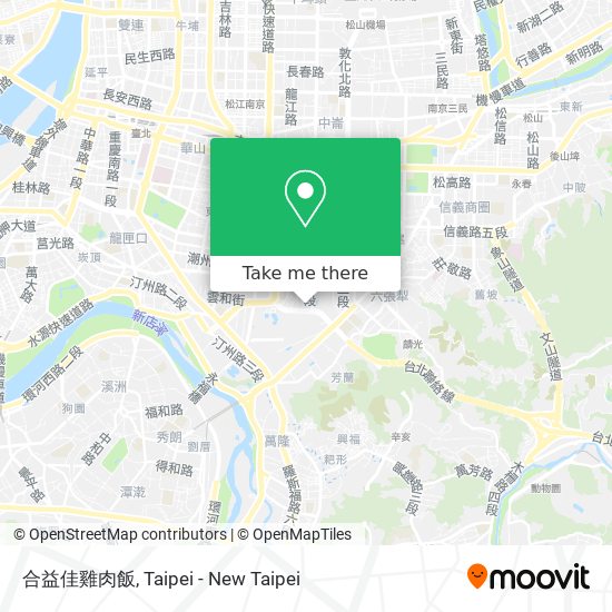 合益佳雞肉飯 map