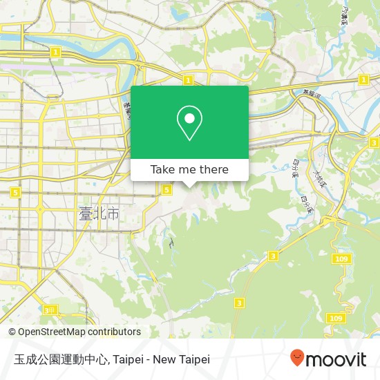 玉成公園運動中心 map