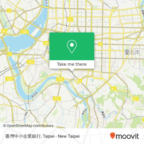 臺灣中小企業銀行 map