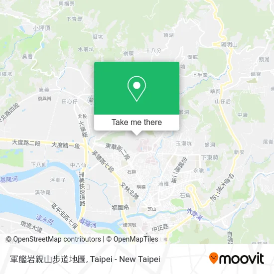 軍艦岩親山步道地圖 map