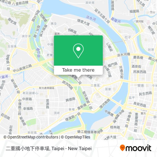 二重國小地下停車場 map