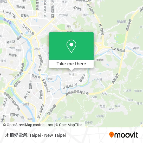 木柵變電所 map