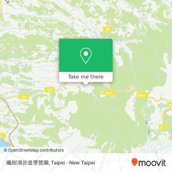 楓樹湖步道導覽圖 map