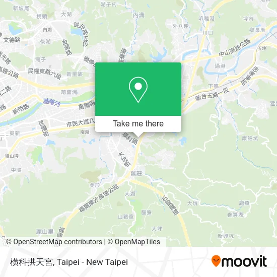 橫科拱天宮 map