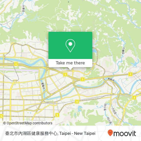 臺北市內湖區健康服務中心 map