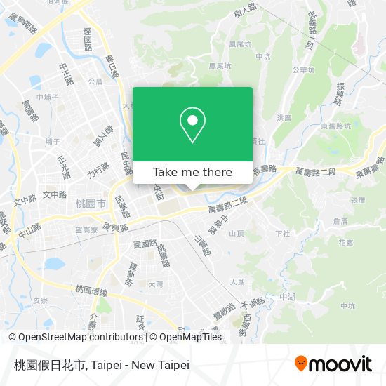 桃園假日花市地圖