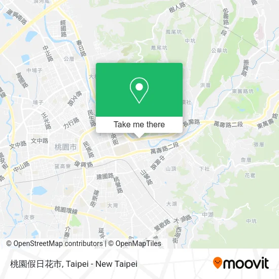 桃園假日花市地圖
