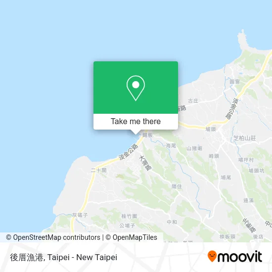後厝漁港地圖